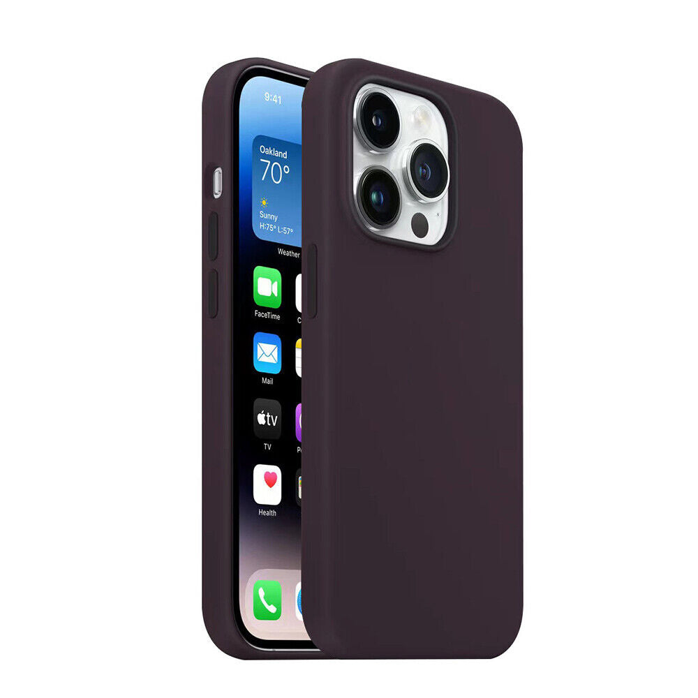 Liquid Silicone Gel Rubber Phone Case for iPhone 13-14PM