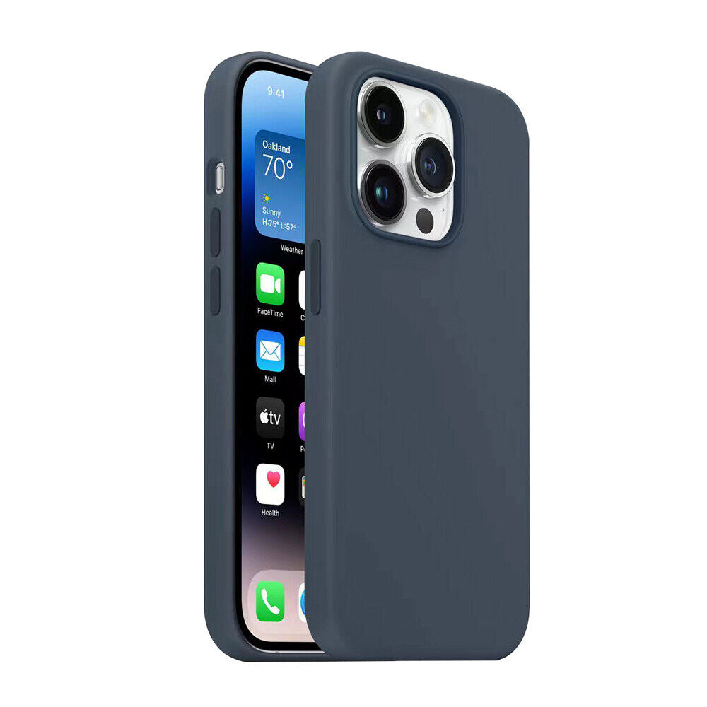 Liquid Silicone Gel Rubber Phone Case for iPhone 13-14PM