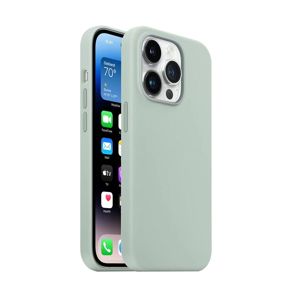 Liquid Silicone Gel Rubber Phone Case for iPhone 13-14PM
