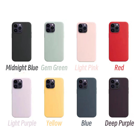Liquid Silicone Gel Rubber Phone Case for iPhone 13-14PM