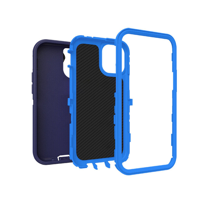 Outdoor Blue Shockproof Case Compatible for iPhone Series