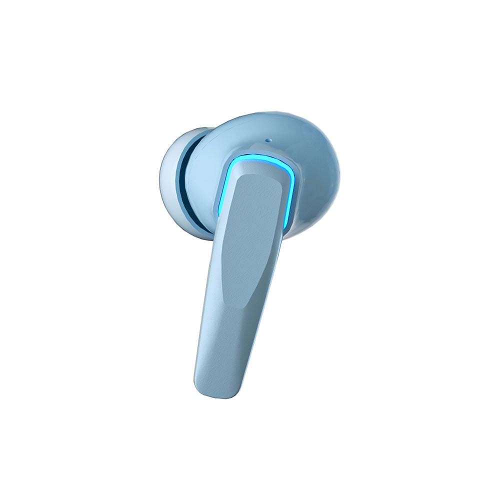 ENC In-ear LED True Wireless Earphones Gray&Blue