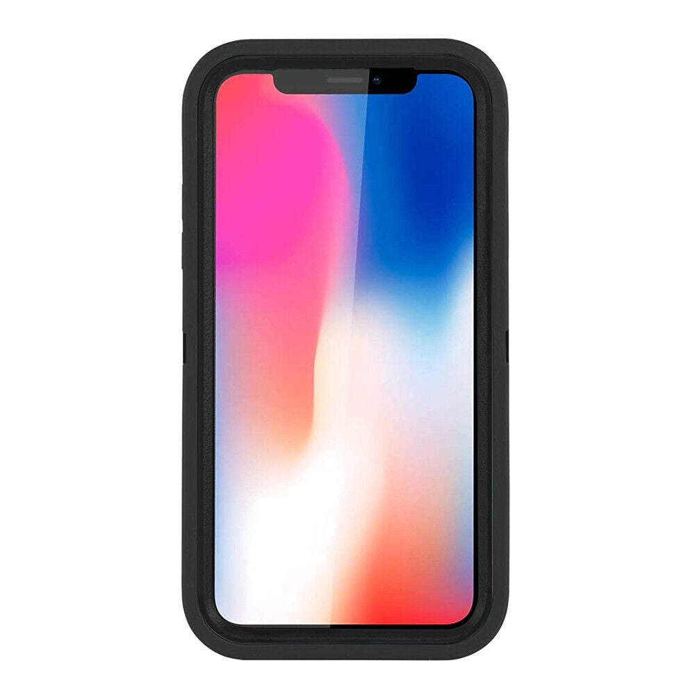 Outdoor Black Shockproof Case Compatible for iPhone Series