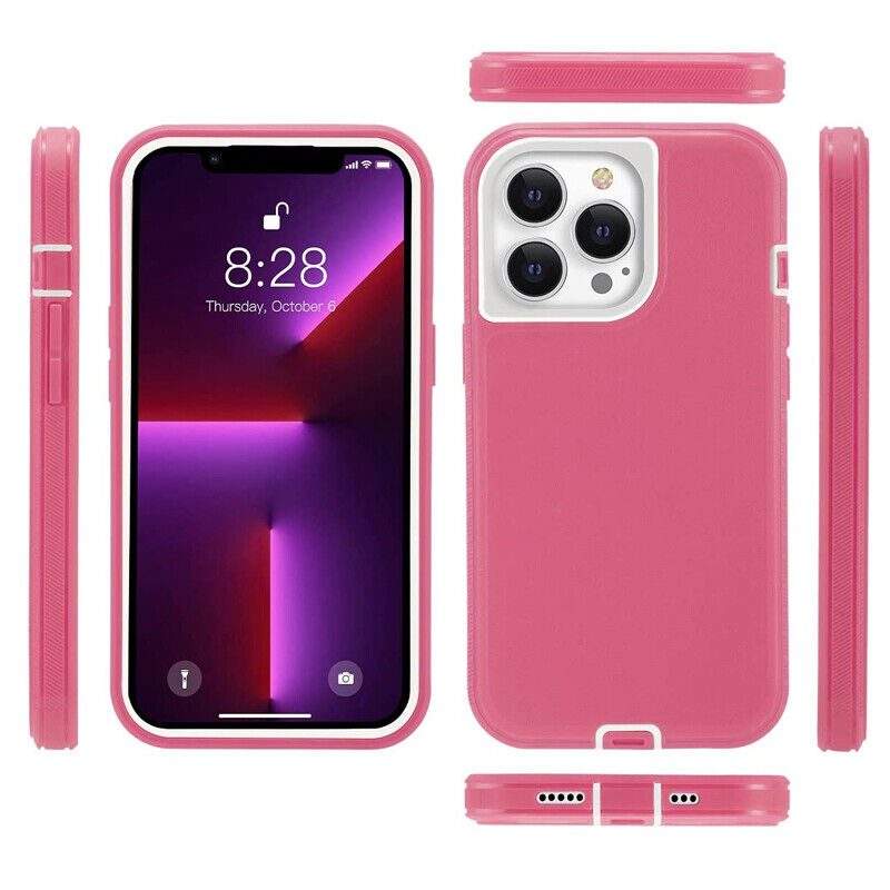 Outdoor Pink Shockproof Case Compatible for iPhone Series