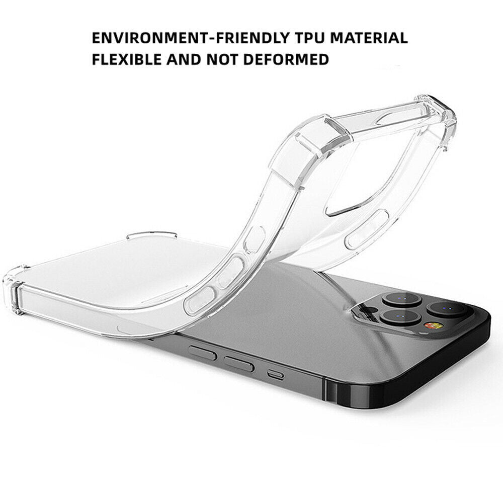 Clear Shockproof Case Compatible for iPhone Series