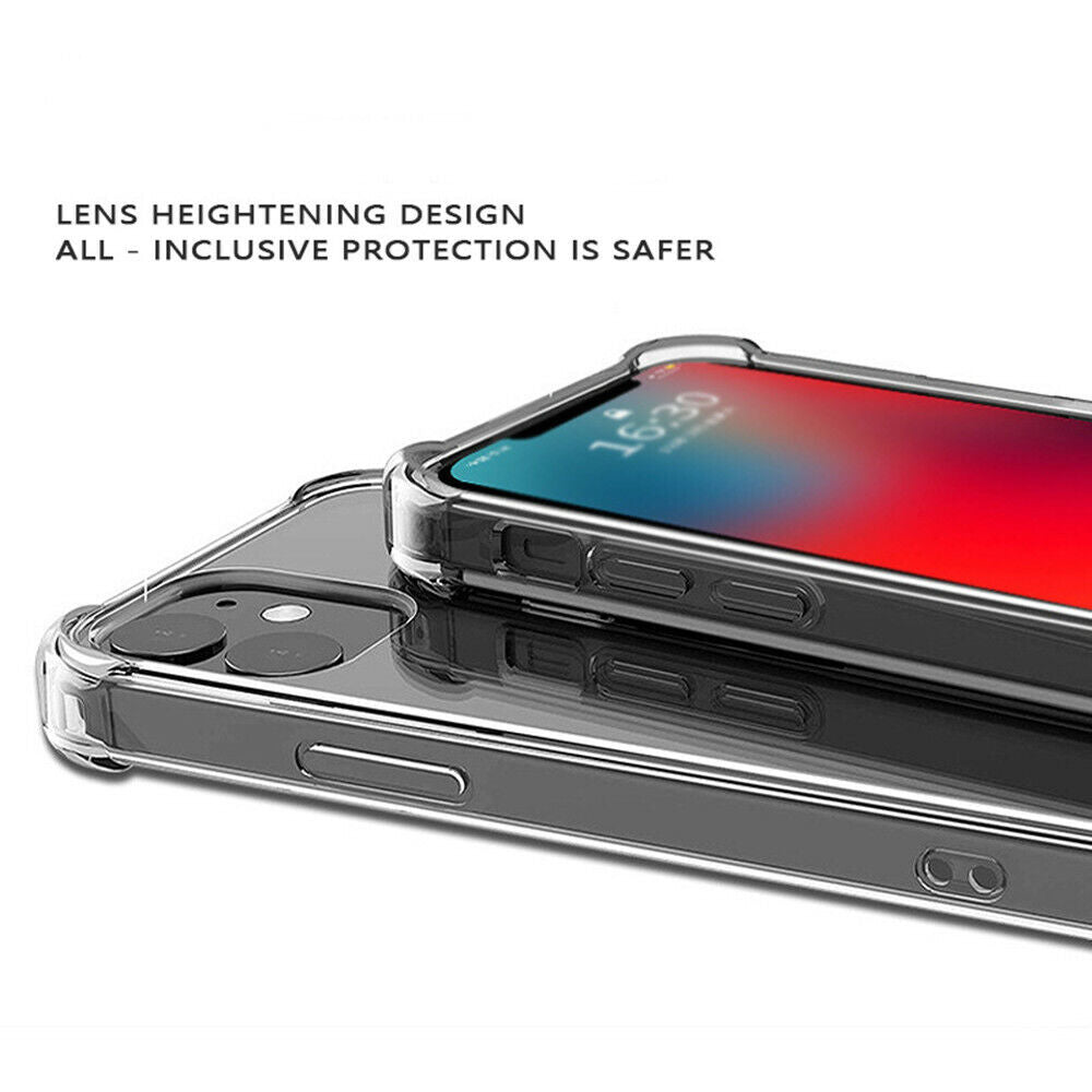 Clear Shockproof Case Compatible for iPhone Series