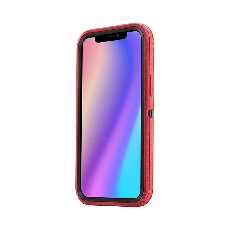 Outdoor Red Shockproof Case Compatible for iPhone Series