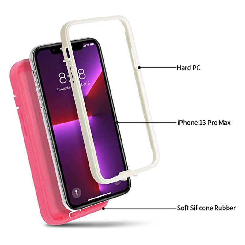 Outdoor Pink Shockproof Case Compatible for iPhone Series