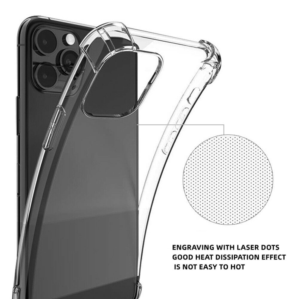 Clear Shockproof Case Compatible for iPhone Series