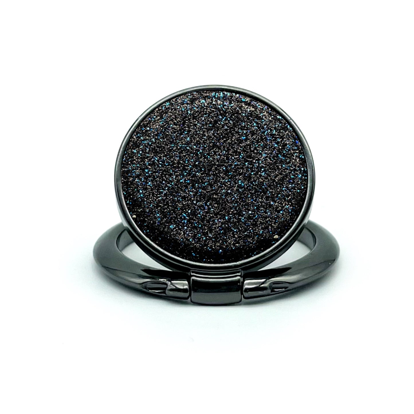 Phone Adhesive Ring Stand Shiny Black