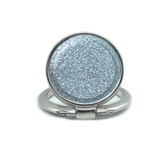 Phone Adhesive Ring Stand Shiny Silver