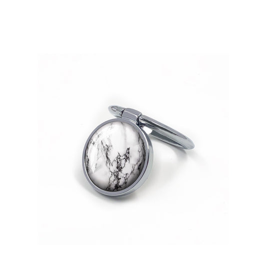 Phone Adhesive Ring Stand White Marble
