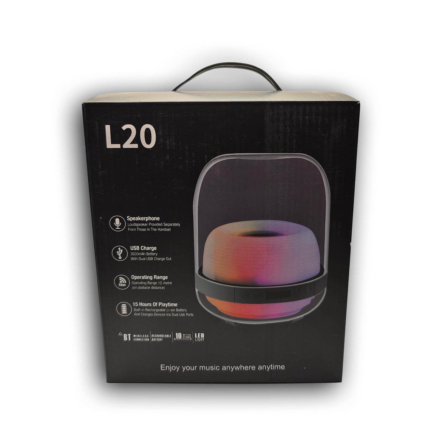 Bluetooth Speaker with Smart LED Light