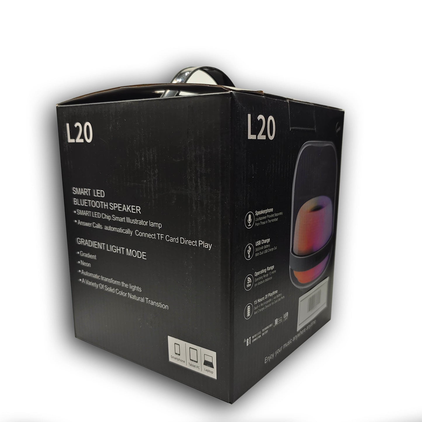 Bluetooth Speaker with Smart LED Light