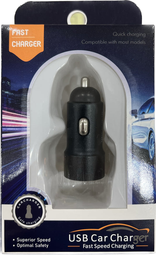 Fast Speed Car Charger Dual Socket USB