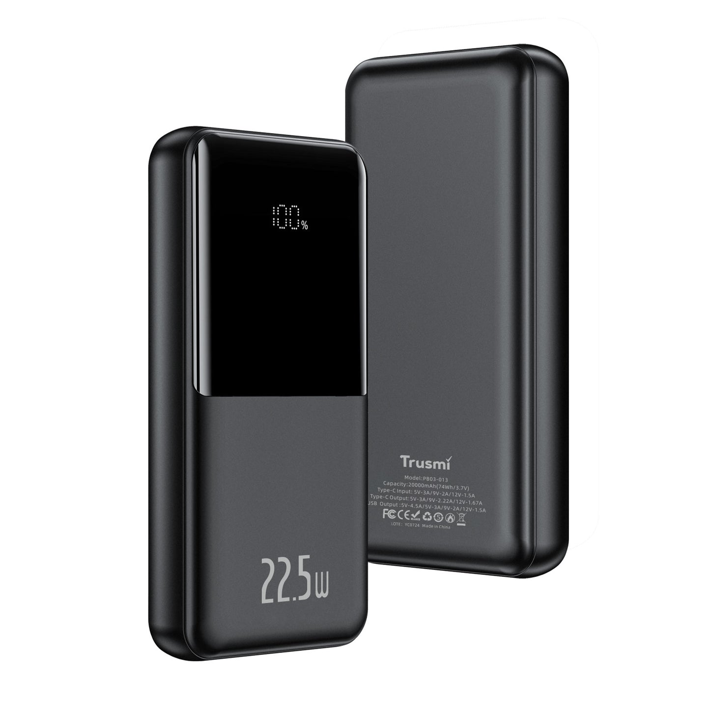 PD 22.5W DIGITAL POWER BANK 20000mAh