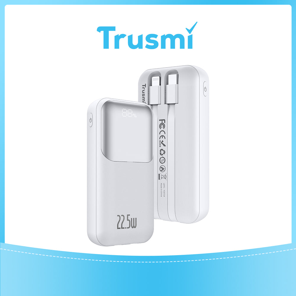 Ultra Mini PD 22.5W Digital with CABLE POWER BANK 10000mAh