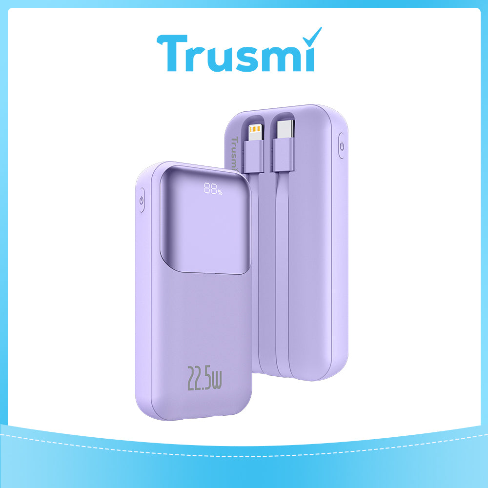 Ultra Mini PD 22.5W Digital with CABLE POWER BANK 10000mAh