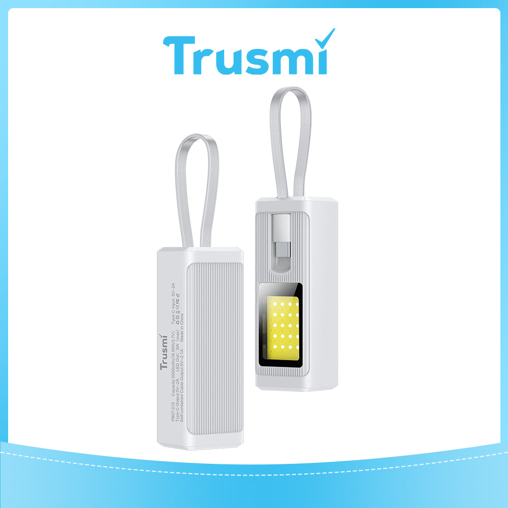 POWER BANK WITH Emergency Light 5000mAh