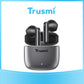 ENC Zinc Alloy Metal semi-in-Ear Wireless Earphone Gray