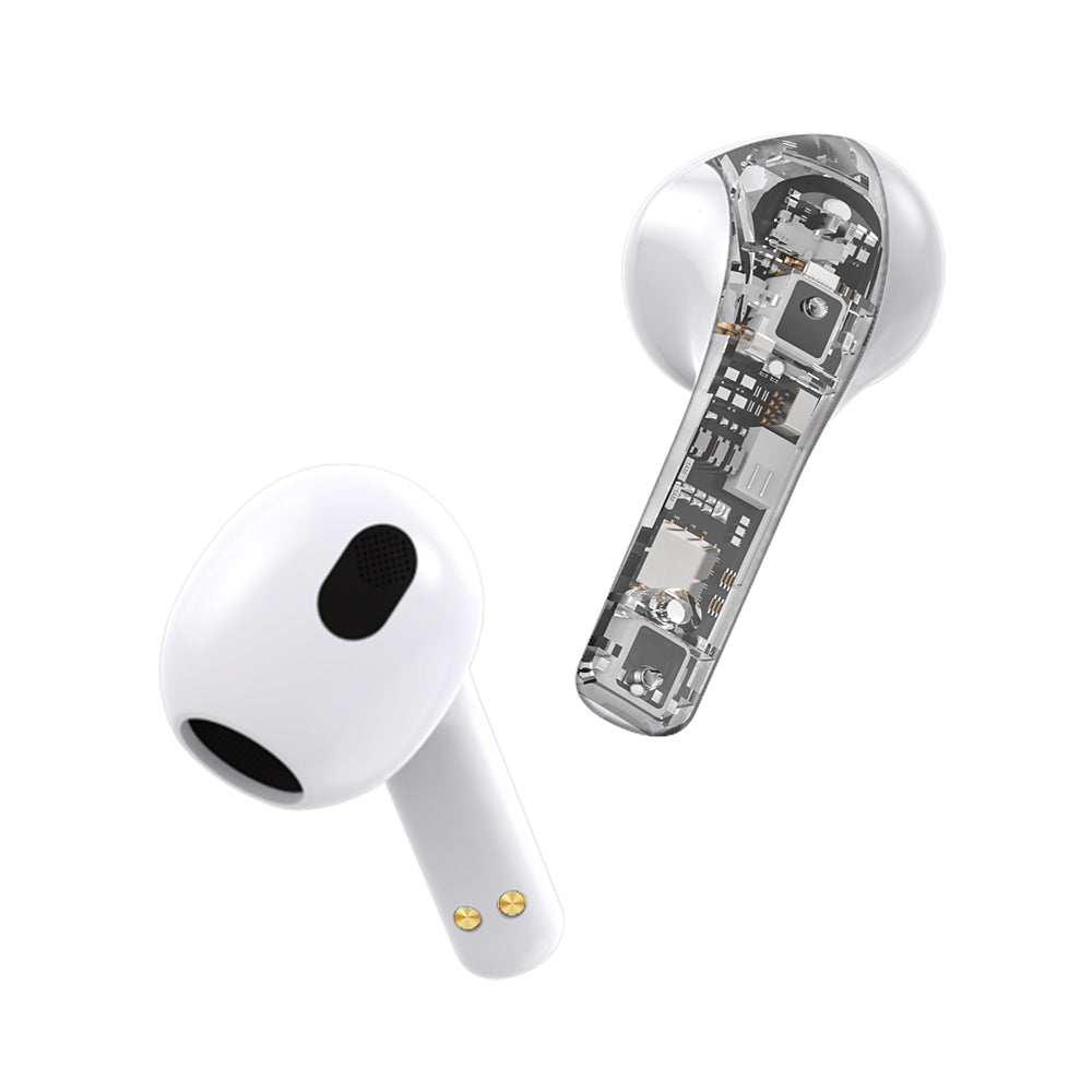 Translucent True Wireless Earphones White