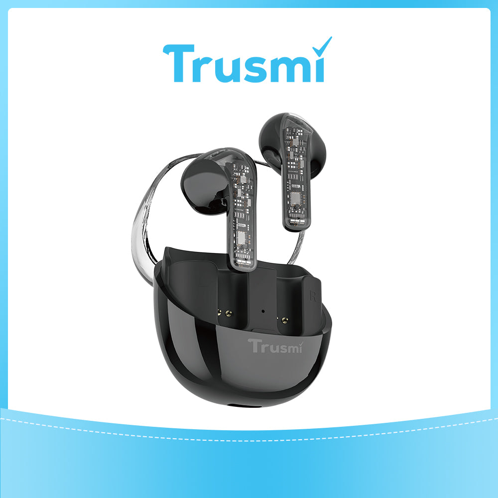 Translucent True Wireless Earphones Black