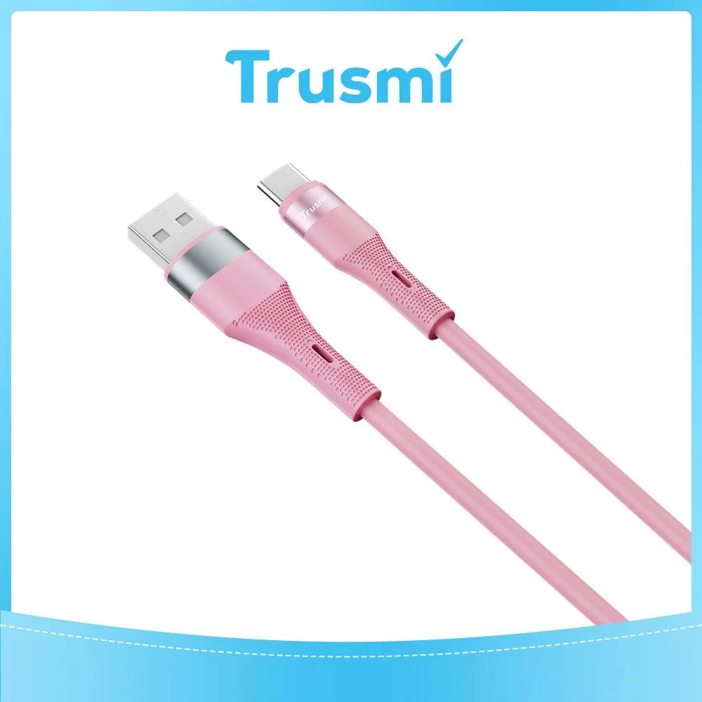 USB-A to C Silicone Cable (1M)