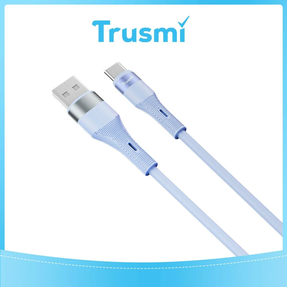 USB-A to C Silicone Cable (1M)