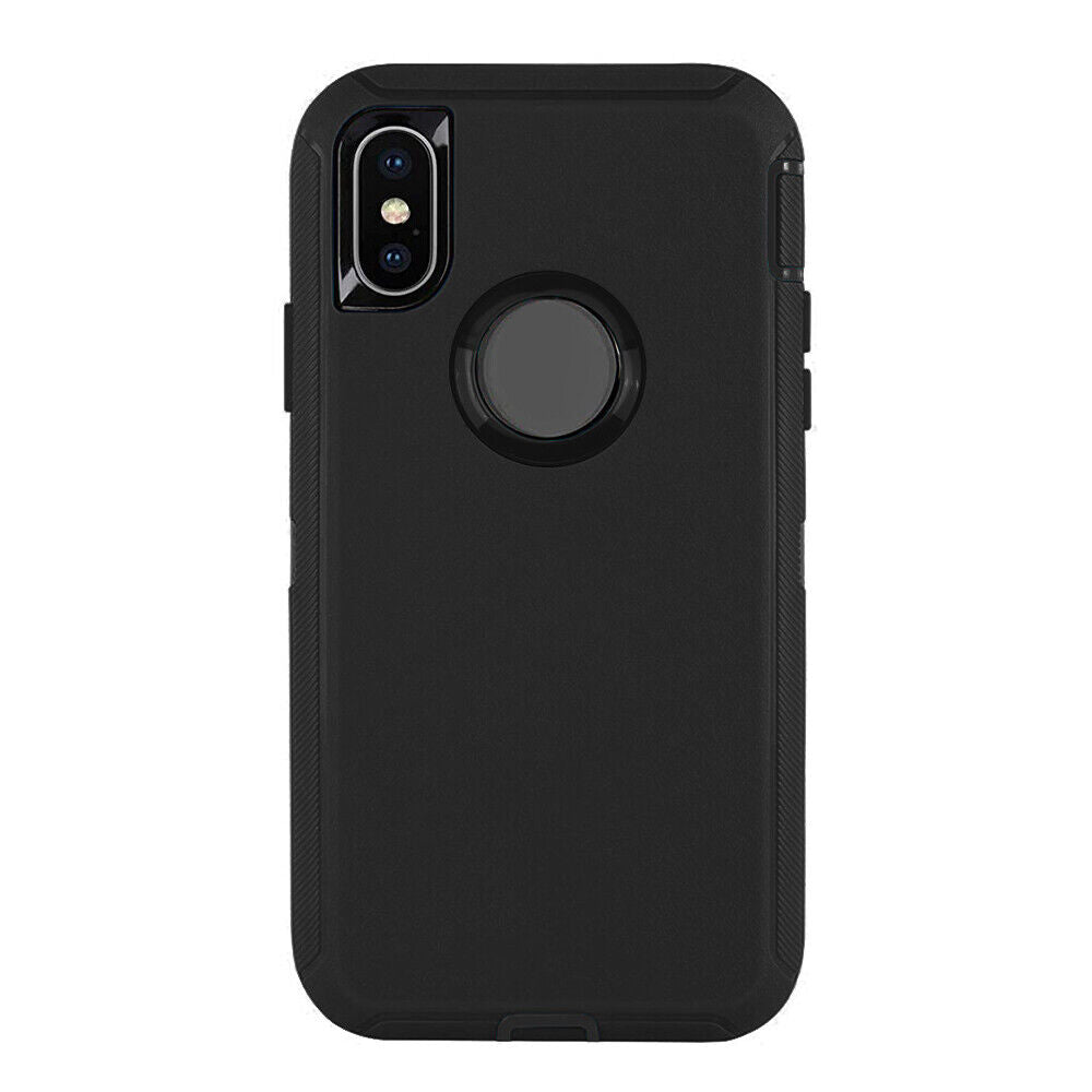 Outdoor Black Shockproof Case Compatible for iPhone Series