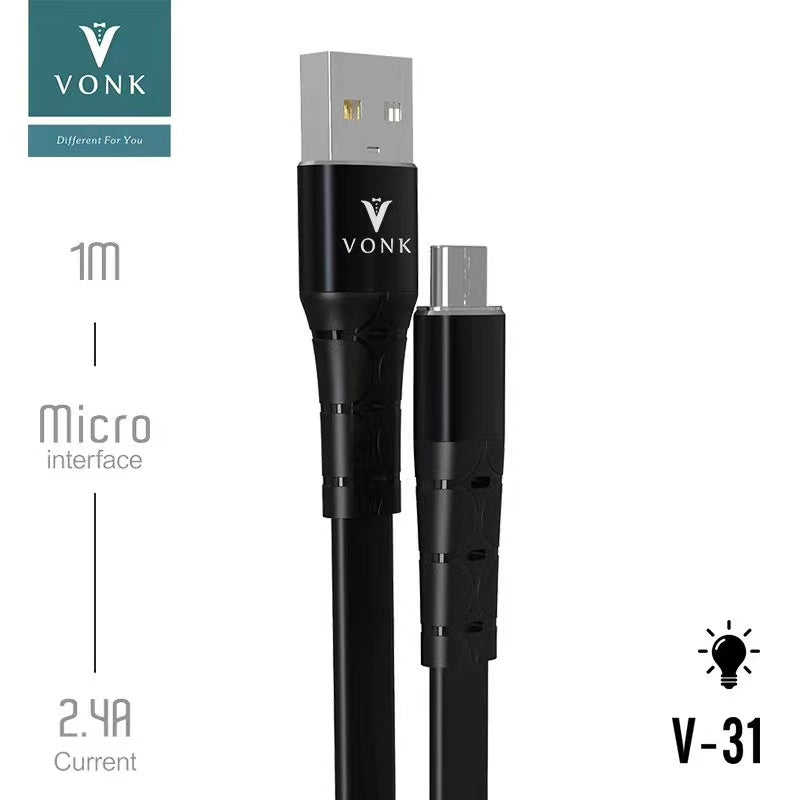 2.4A USB Cable Fast Charge PD Cable 1M